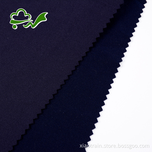 75D einfarbig gefärbtes Marine-Elasthan-Polyester-Gewebe für Damentücher